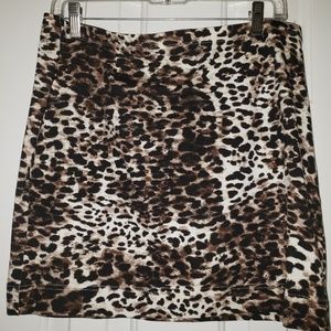 H&M leopard skirt